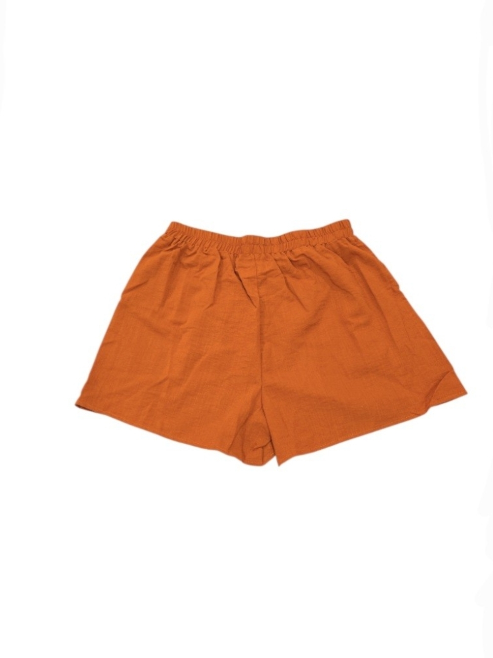 Women’s Rust Orange Pajama Shorts with Pockets and White Trim NWOT - Picture 2 of 4